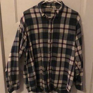 L.L Bean Flannel Mens Large